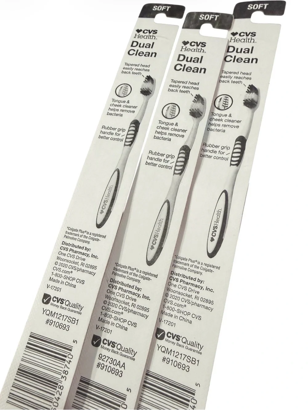 CVS Health Dual Clean Toothbrush Bundle of Three